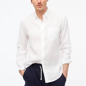 NWOT J. Crew men’s slim linen shirt, size L